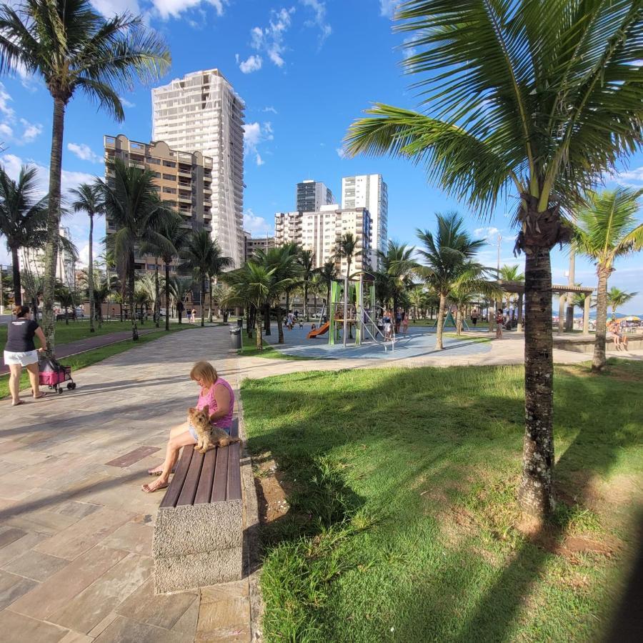 Kitnet Frente Pro Mar Em Vila Caicara, Portaria 24 Hs E Wifi Praia Grande  Exterior foto