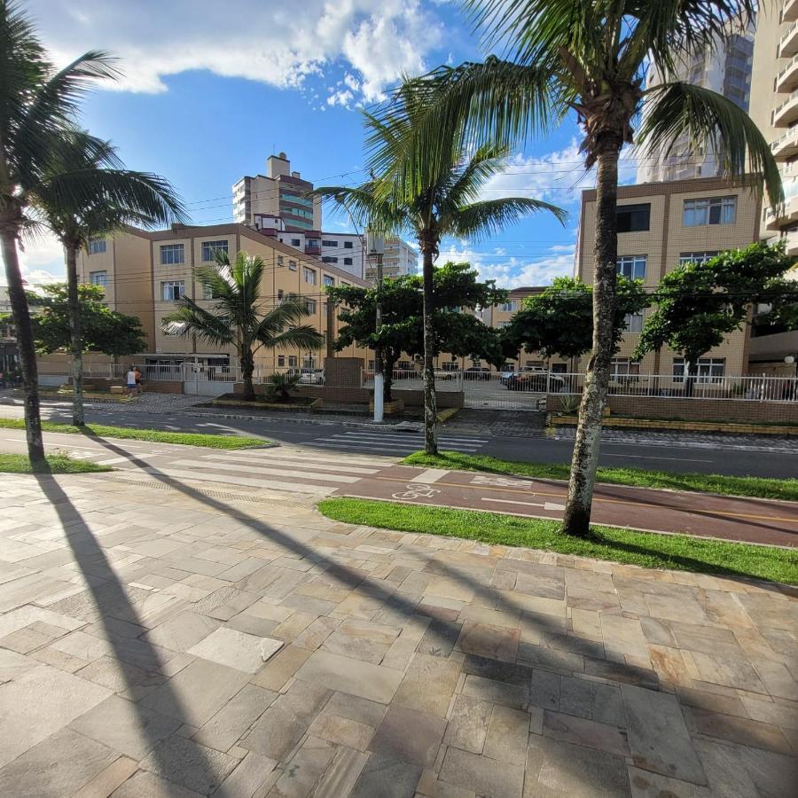 Kitnet Frente Pro Mar Em Vila Caicara, Portaria 24 Hs E Wifi Praia Grande  Exterior foto